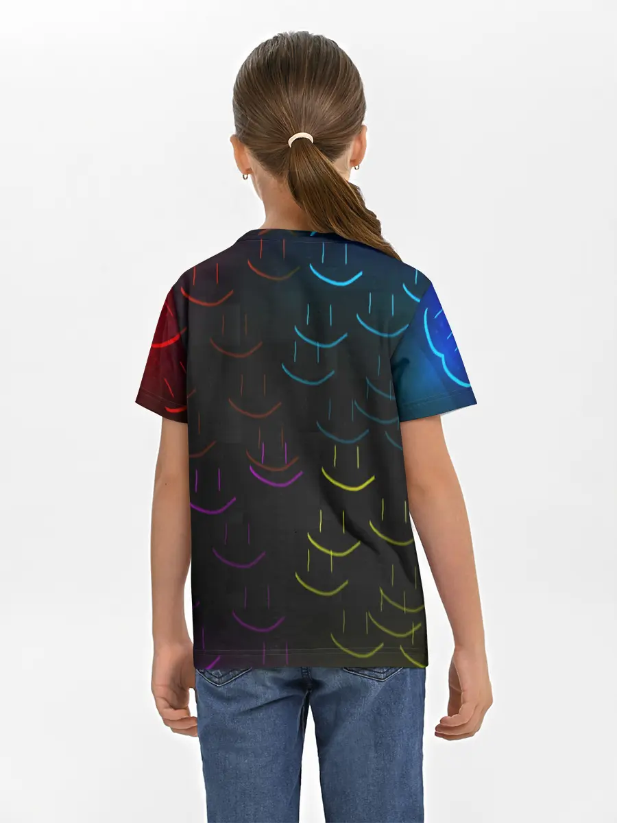 Детская базовая футболка / Rainbow smile