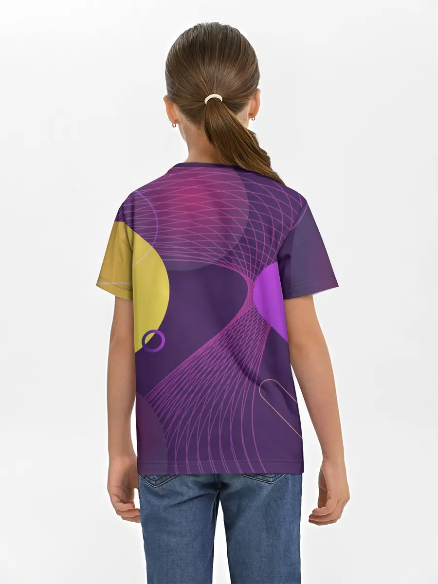 Детская базовая футболка / ГЕОМЕТРИЧЕСКИЕ ЛИНИИ