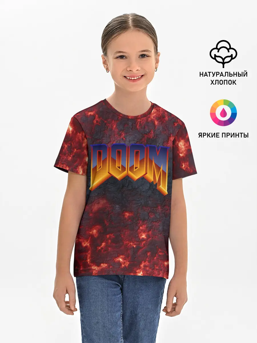 Детская базовая футболка / DOOM | ДУМ