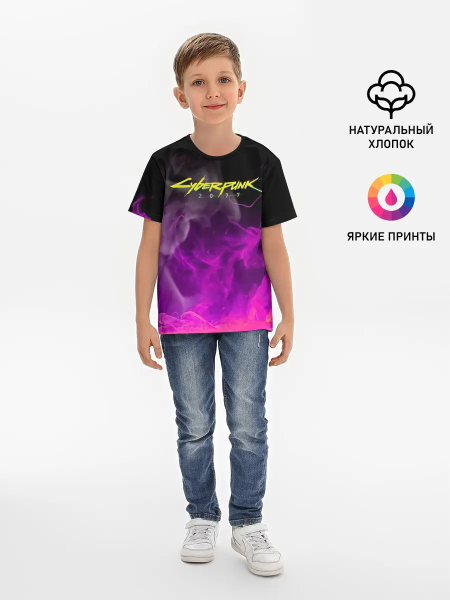 Детская базовая футболка / CYBERPUNK 2077