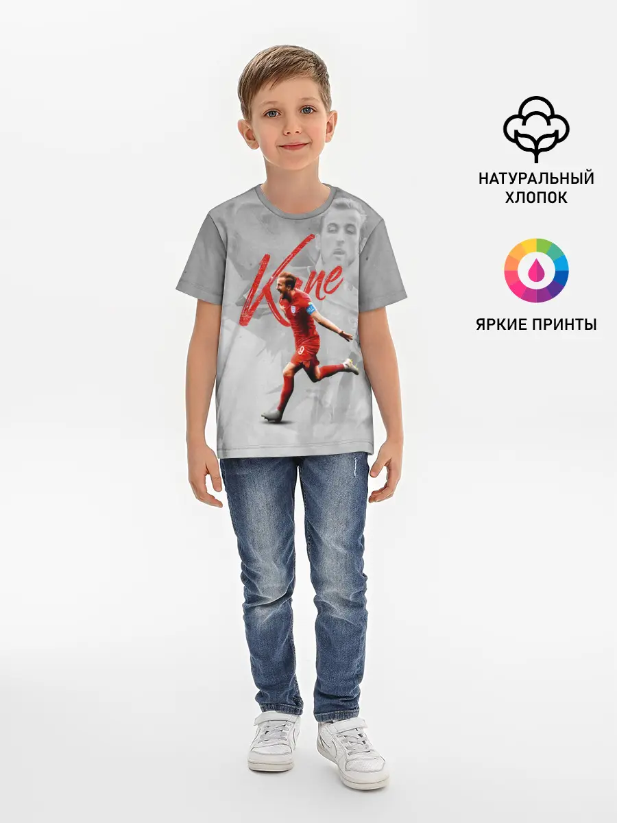Детская базовая футболка / Harry Kane footballer