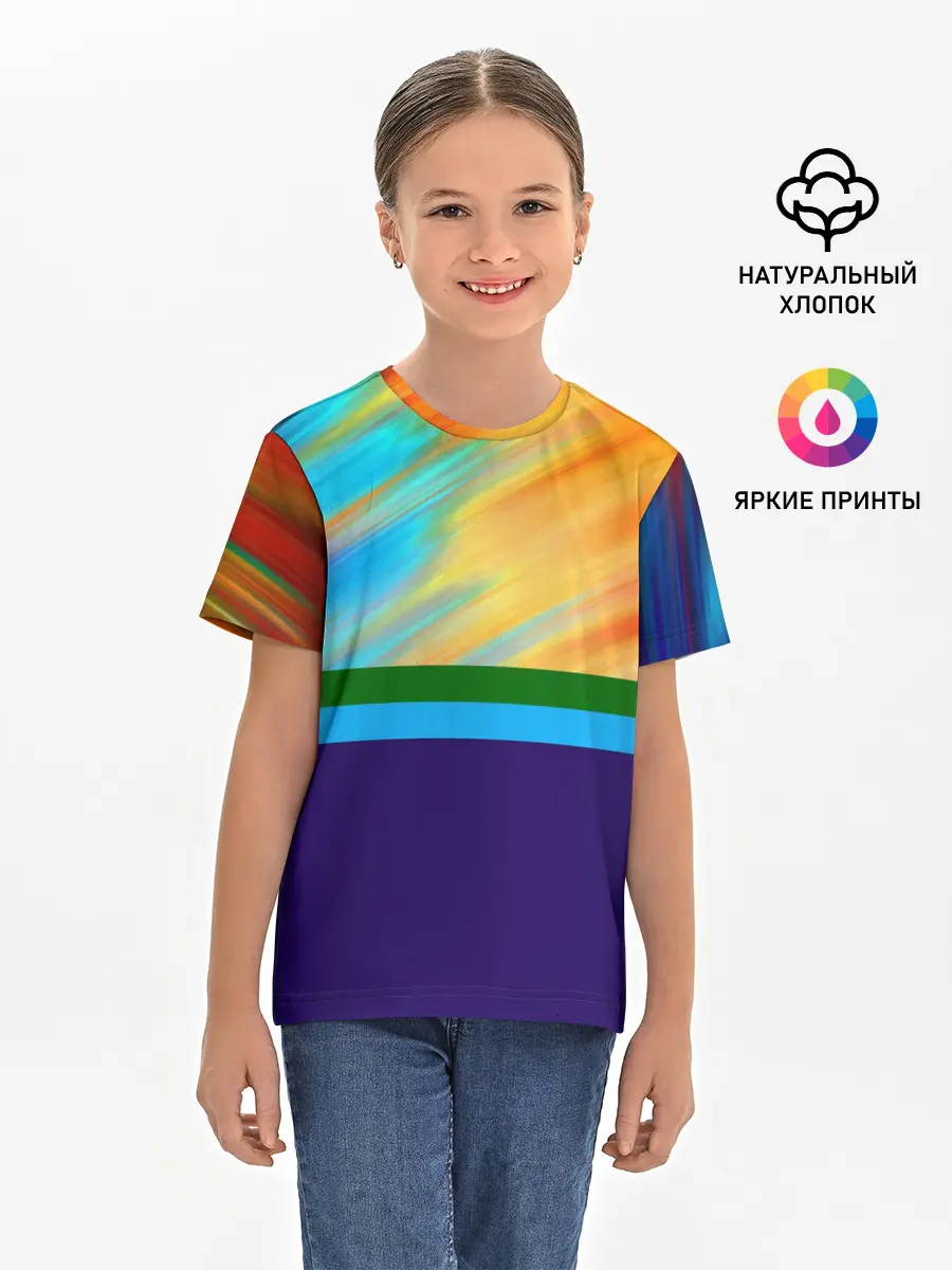 Детская базовая футболка / Размытие