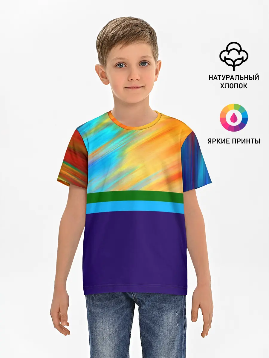 Детская базовая футболка / Размытие