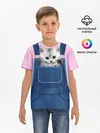 Детская базовая футболка / Котенок в кармане
