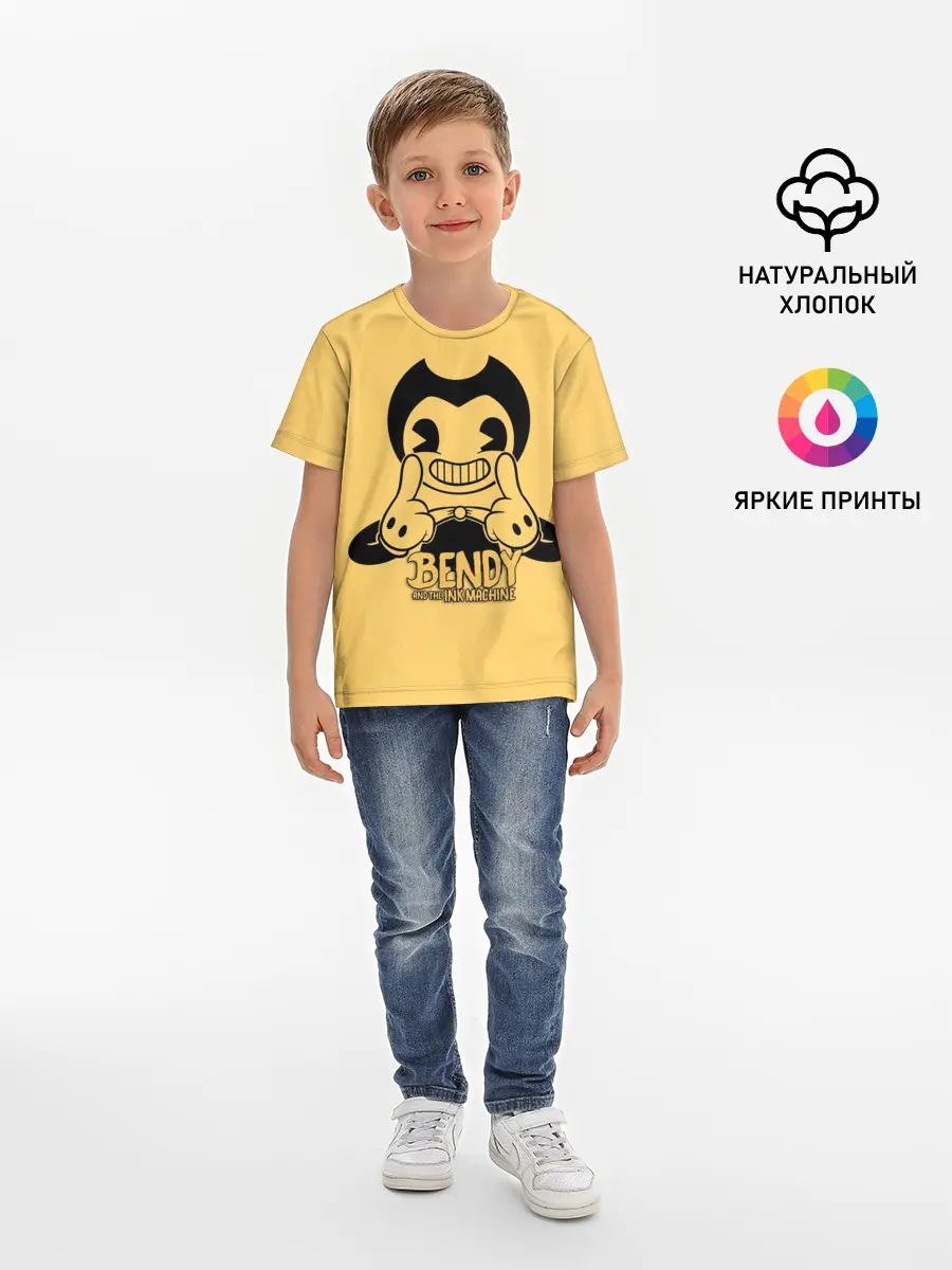 Детская базовая футболка / Bendy And The Ink Machine