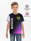 Детская базовая футболка / RUSSIA / РОССИЯ