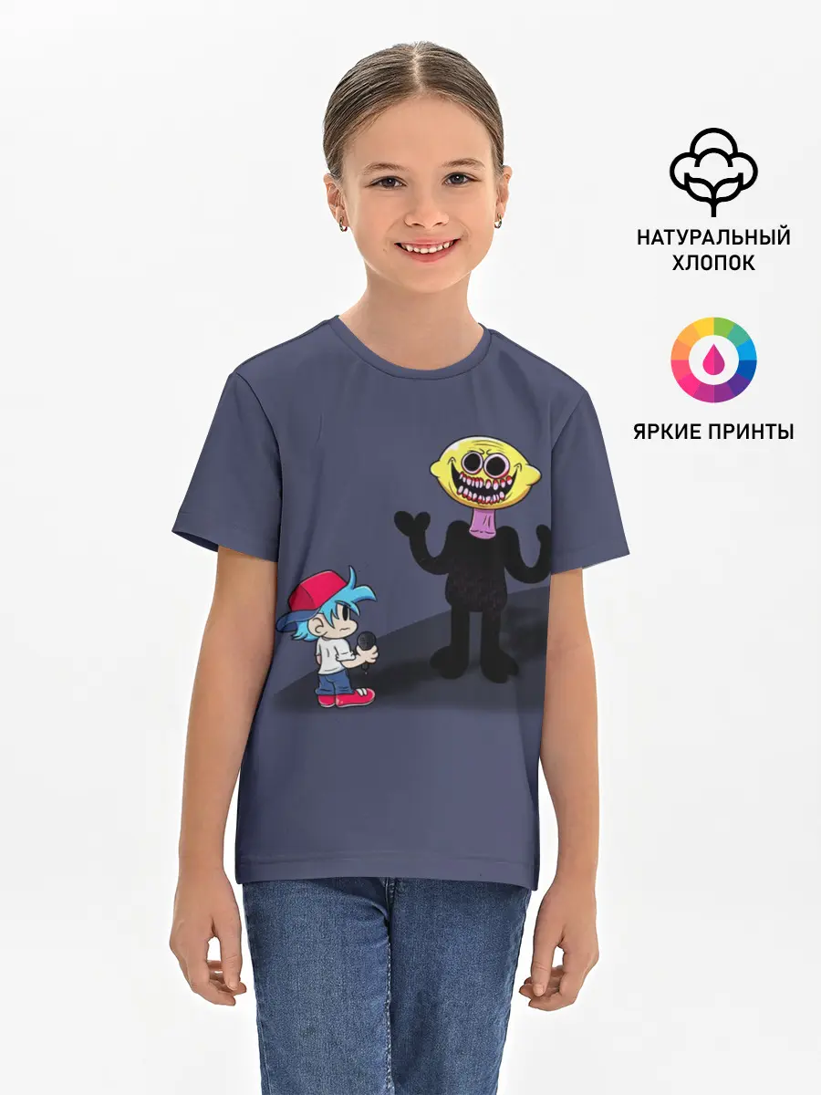 Детская базовая футболка / Бойфренд и Монстр