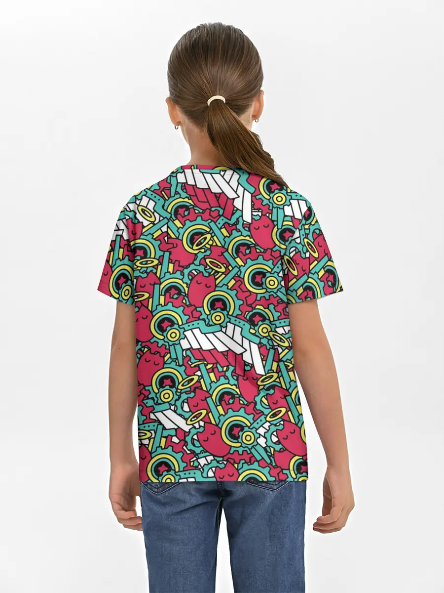 Детская базовая футболка / РЭКИ КЯН ПАТТЕРН | SK8