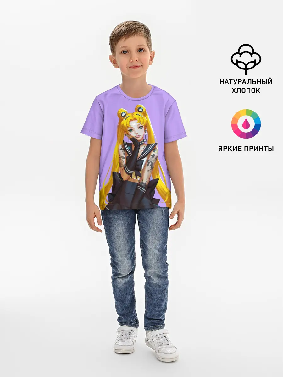 Детская базовая футболка / SAILOR MOON