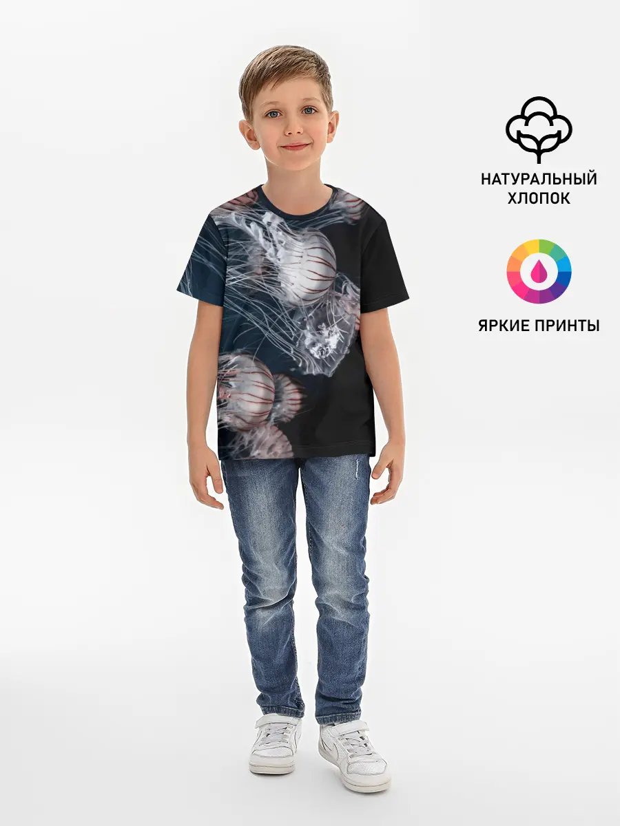 Детская базовая футболка / Медузы