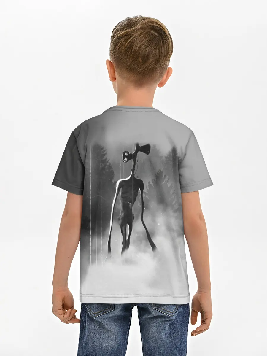 Детская базовая футболка / Сиреноголовый в Лесу