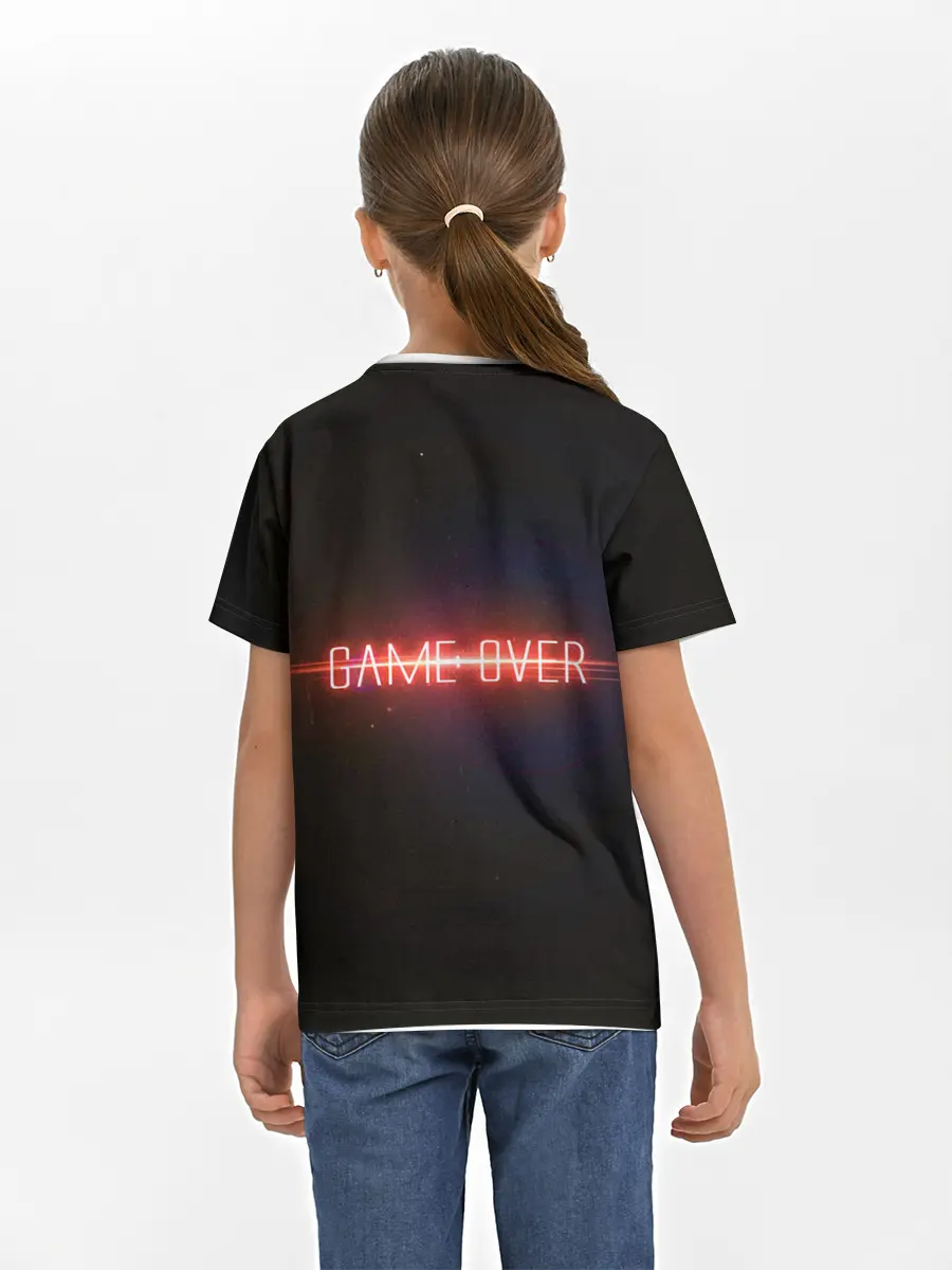 Детская базовая футболка / Старт - игра окончена