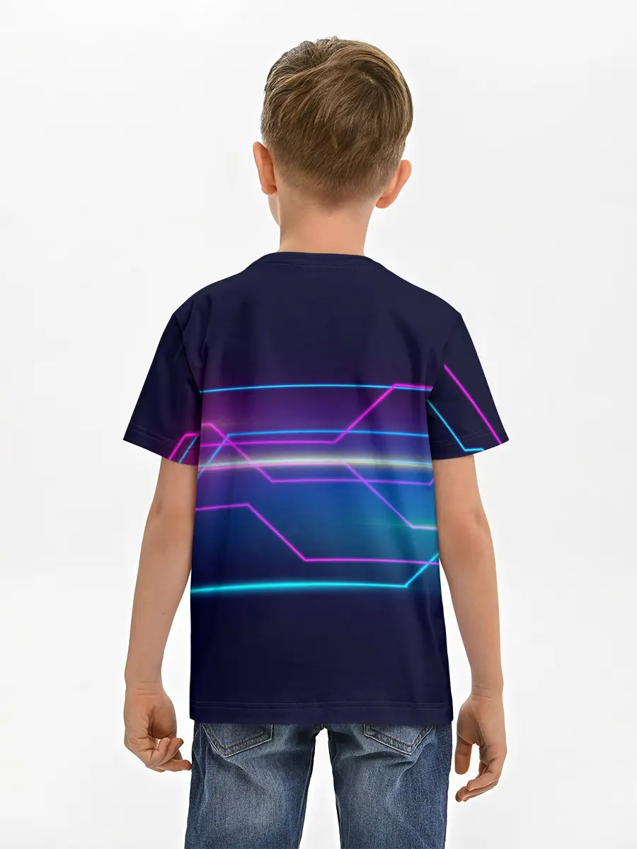 Детская базовая футболка / Лазерные лучи