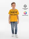 Детская базовая футболка / You cant scare me