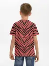 Детская базовая футболка / Полосатый тигровый узор
