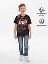 Детская базовая футболка / СВР, белый герб РФ