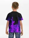 Детская базовая футболка / ФИОЛЕТОВЫЙ ОГОНЬ | PURPLE FIRE