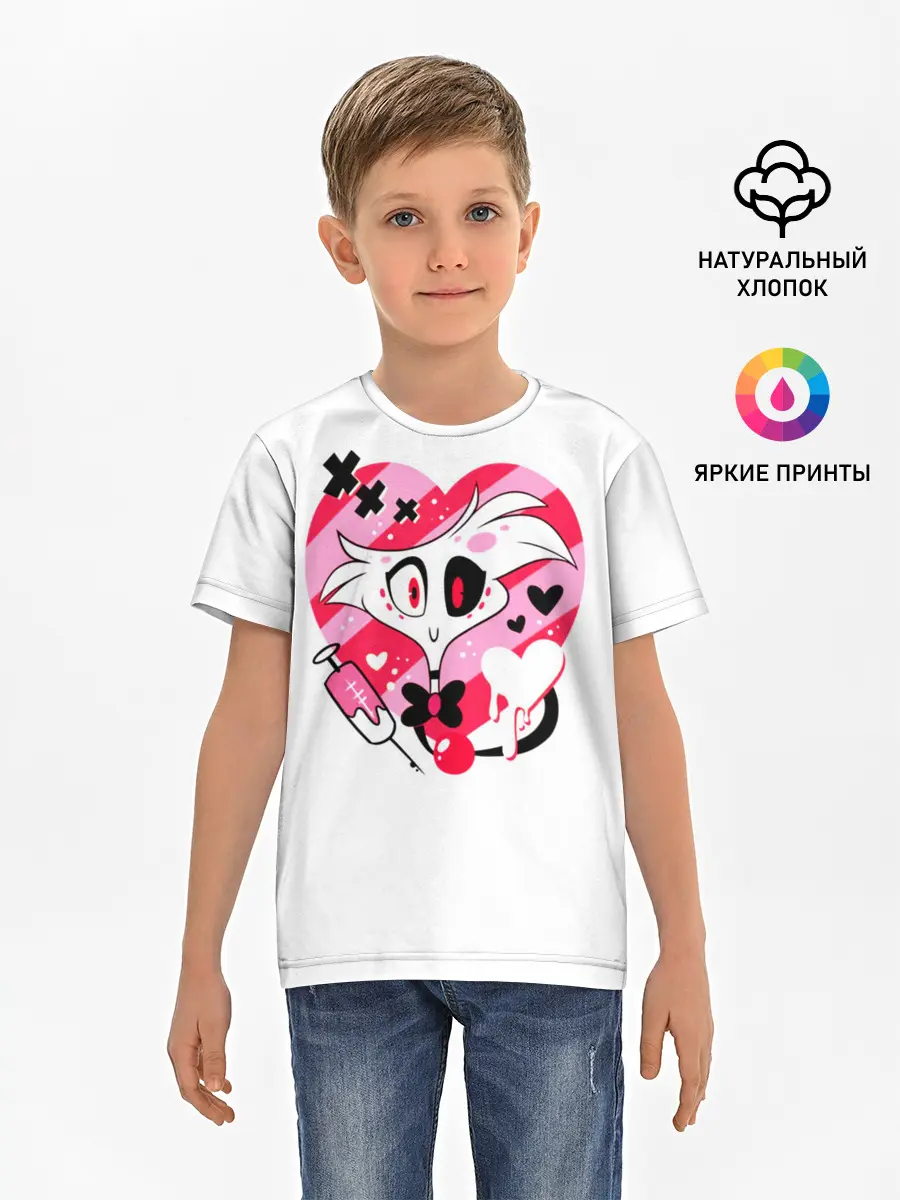 Детская базовая футболка / Hazbin Hotel