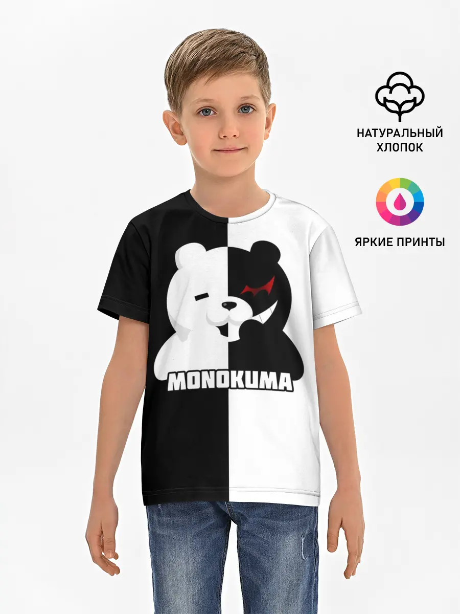 Детская базовая футболка / MONOKUMA / МОНОКУМА BEAR