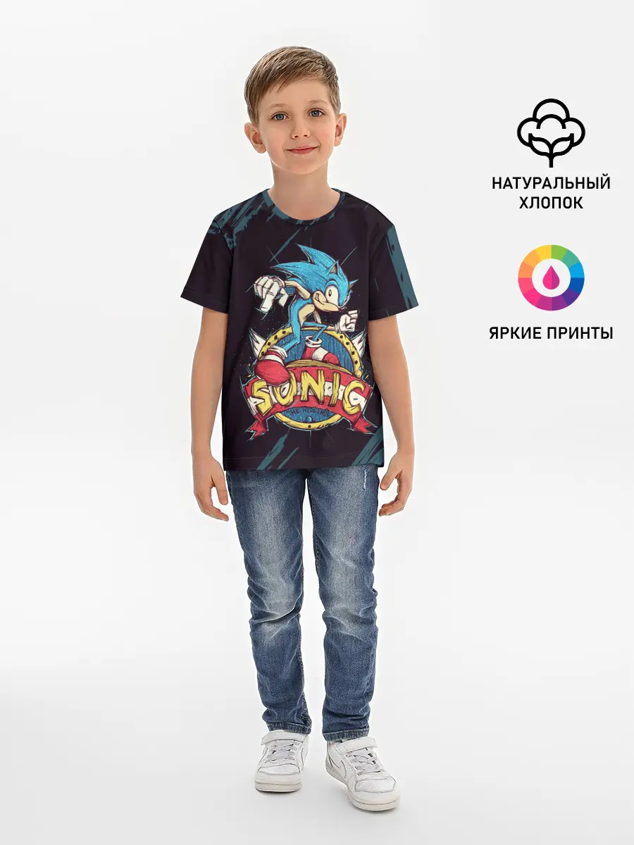 Детская базовая футболка / SONIC | СОНИК