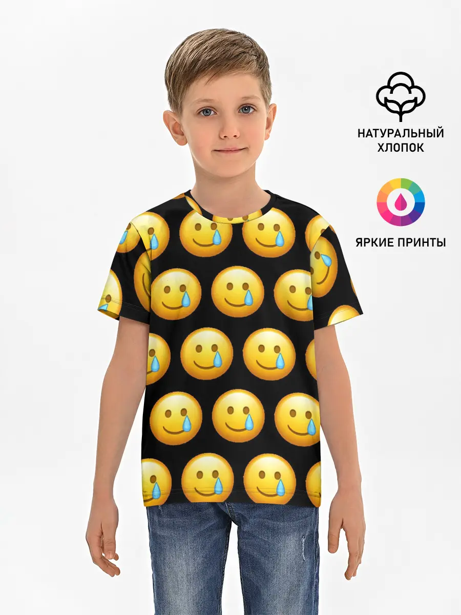 Детская базовая футболка / New Emoji