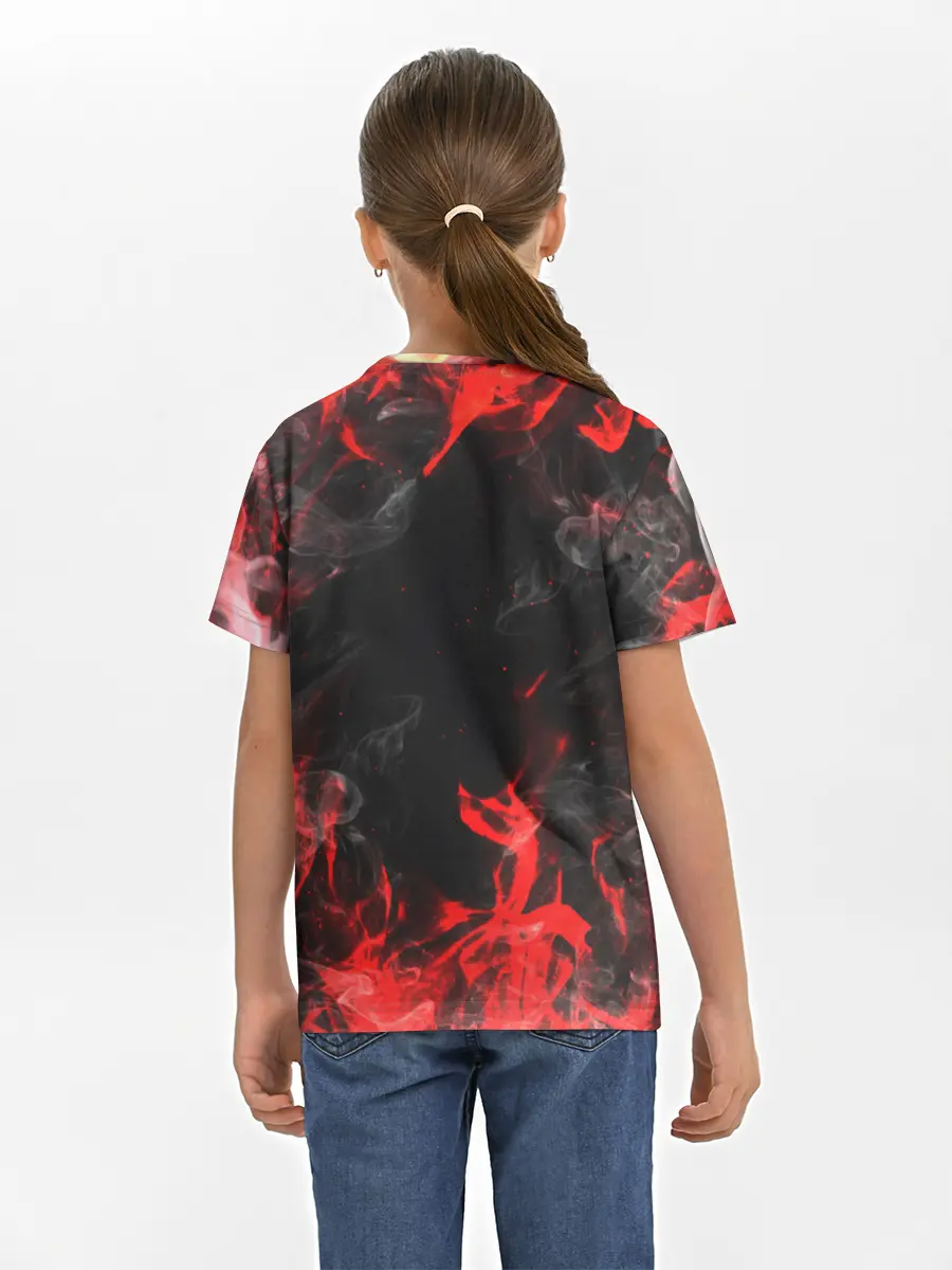 Детская базовая футболка / Опасный Динозавр | Red Dino