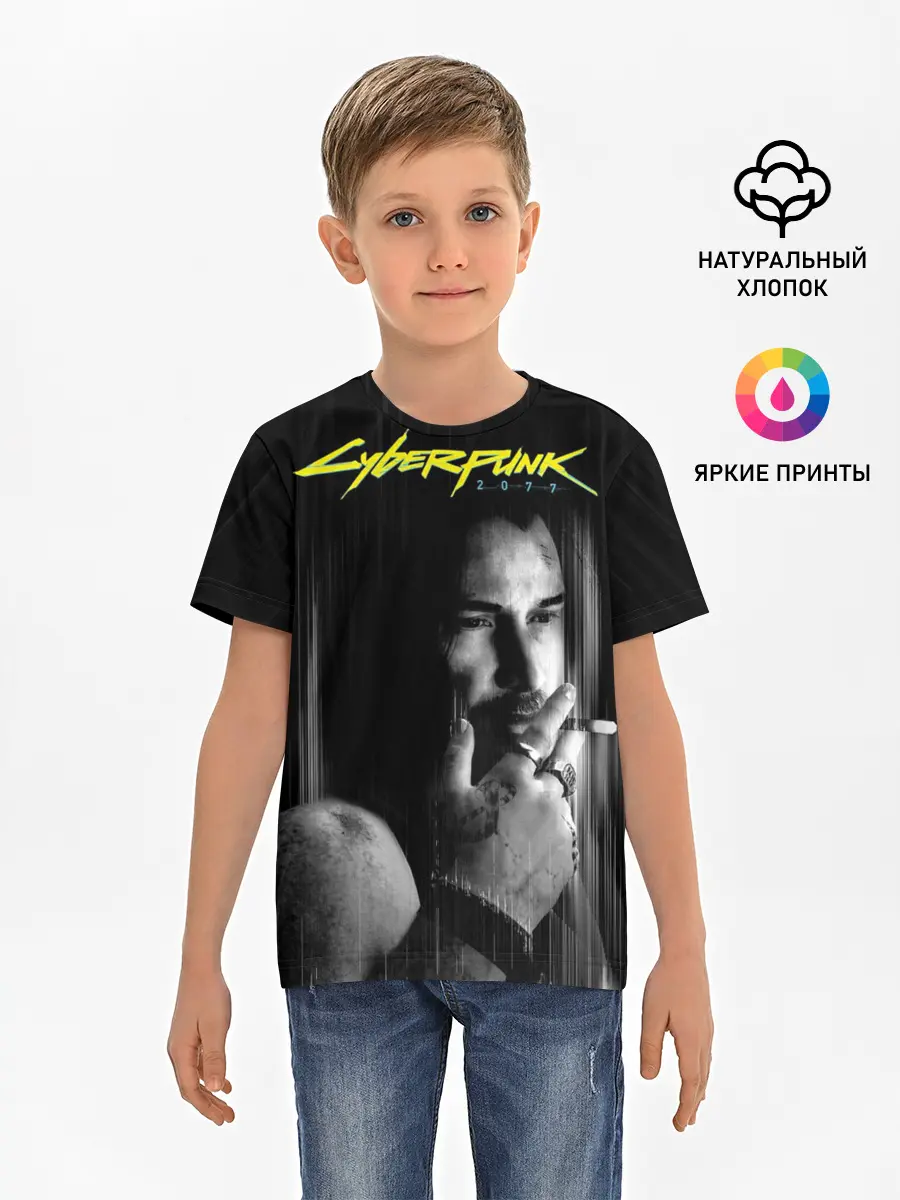 Детская базовая футболка / Cyberpunk 2077 | Джонни