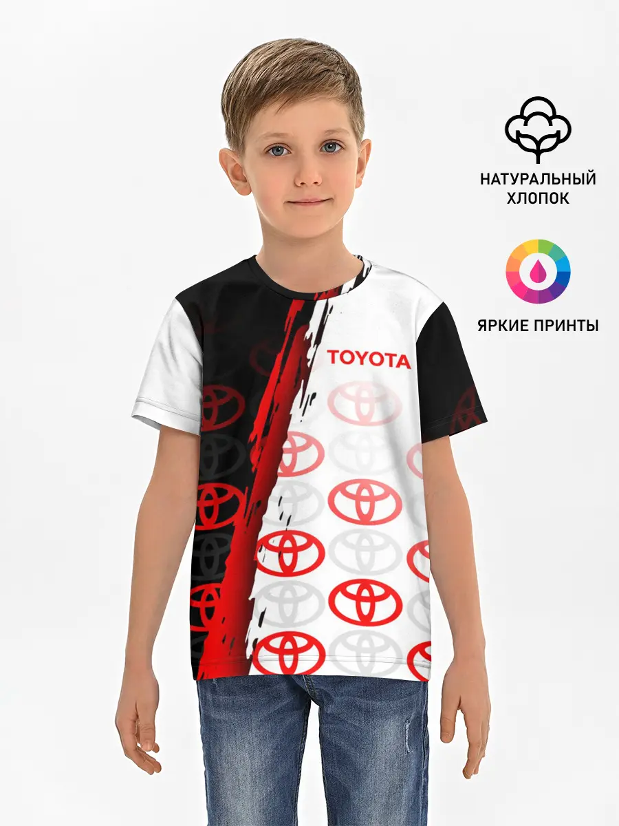 Детская базовая футболка / TOYOTA SPORT / GRUNGE / ГРАНЖ