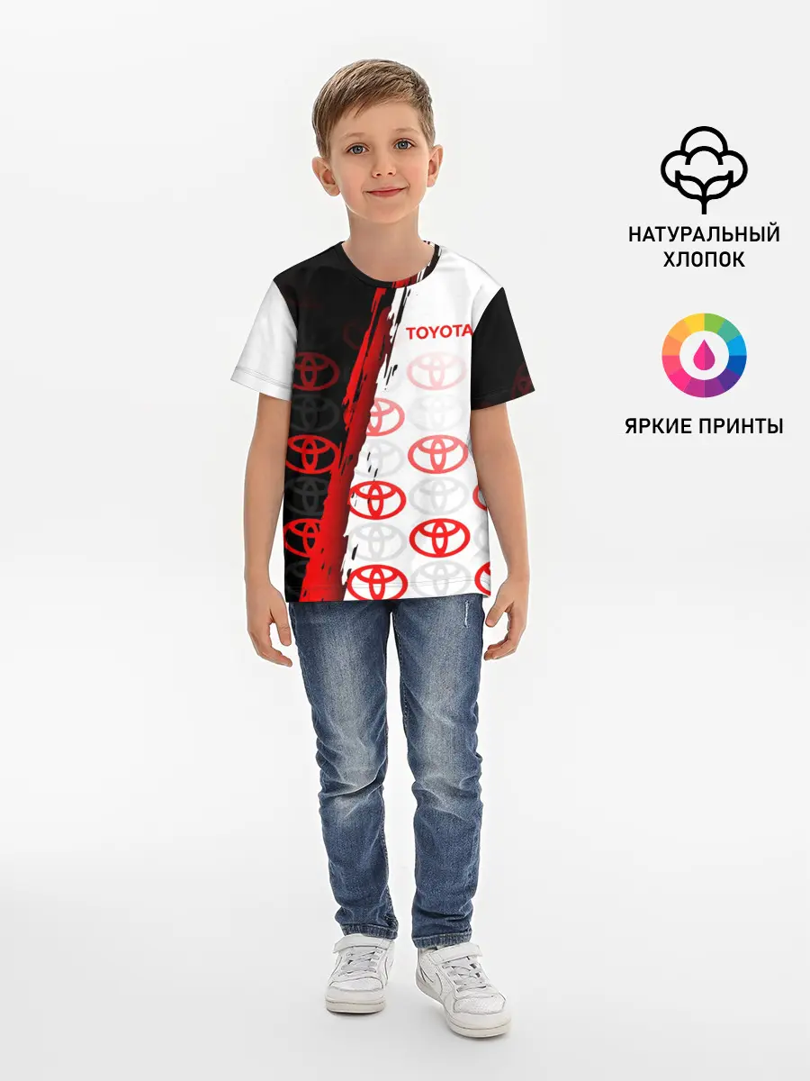Детская базовая футболка / TOYOTA SPORT / GRUNGE / ГРАНЖ