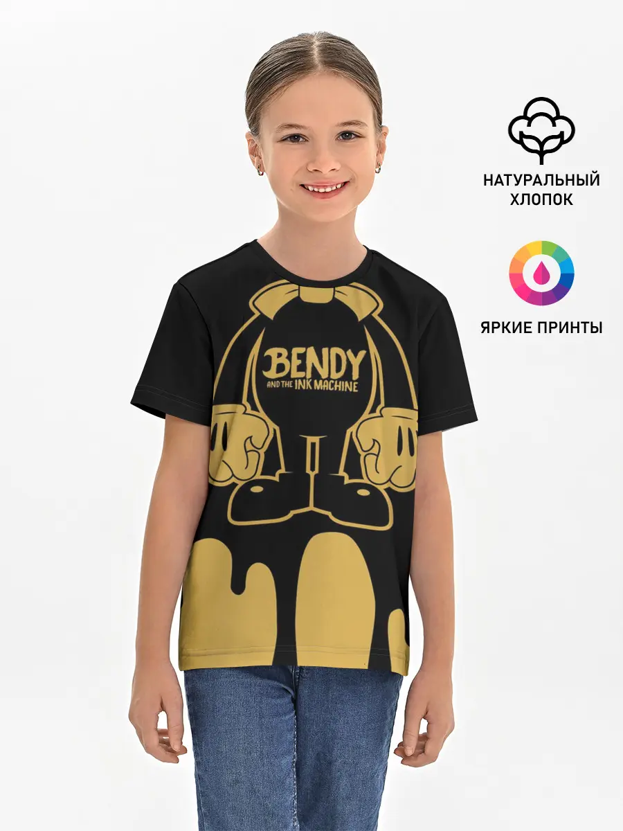 Детская базовая футболка / Bendy And The Ink Machine