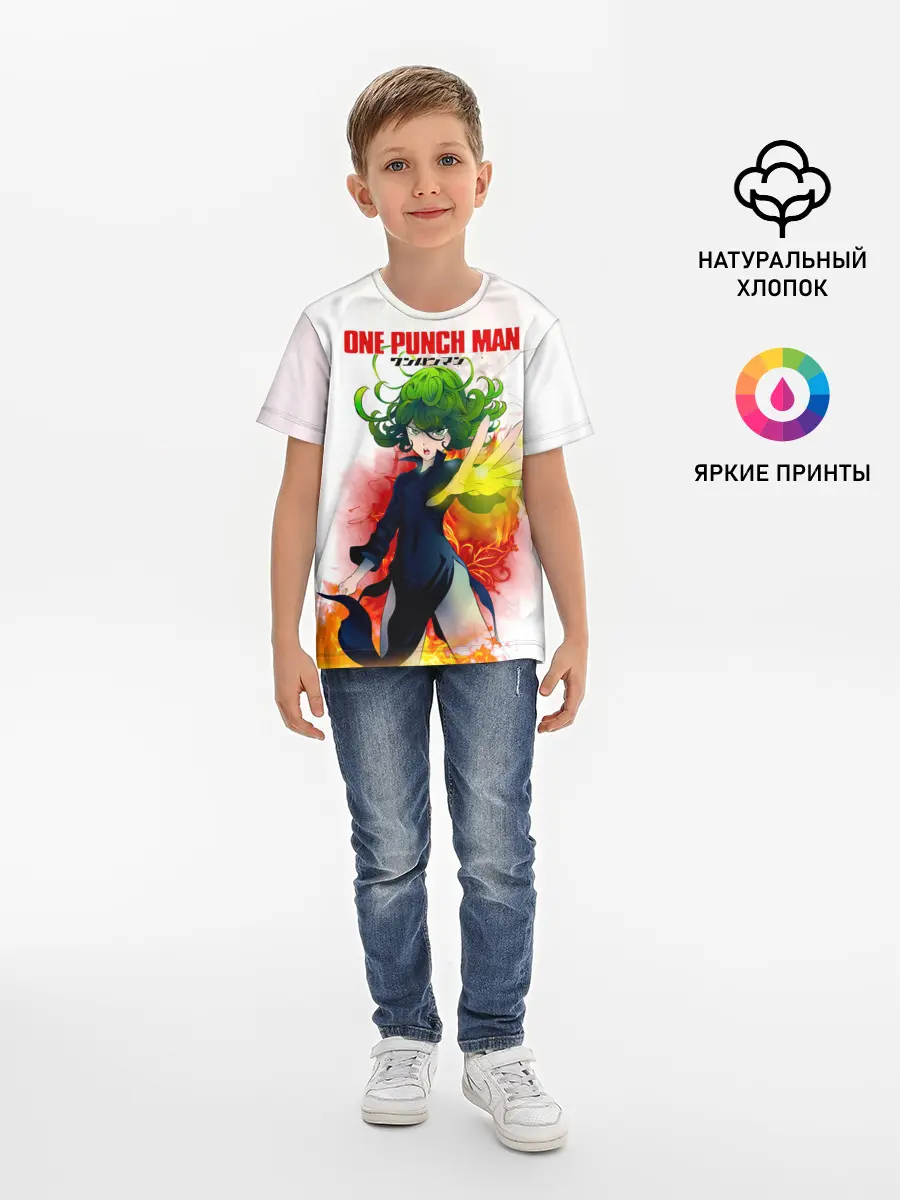 Детская базовая футболка / Тацумаки One Punch-Man