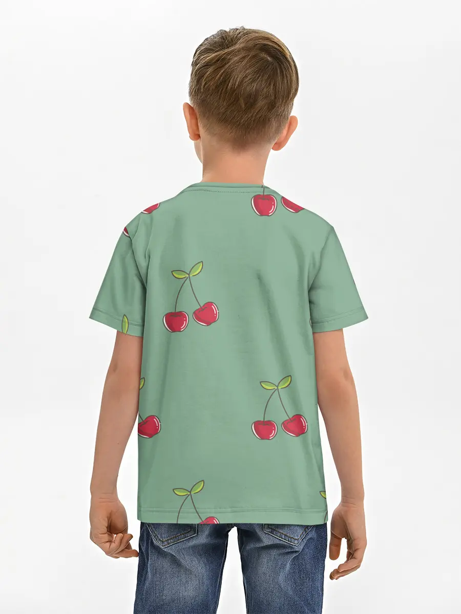 Детская базовая футболка / КраСная Вишня