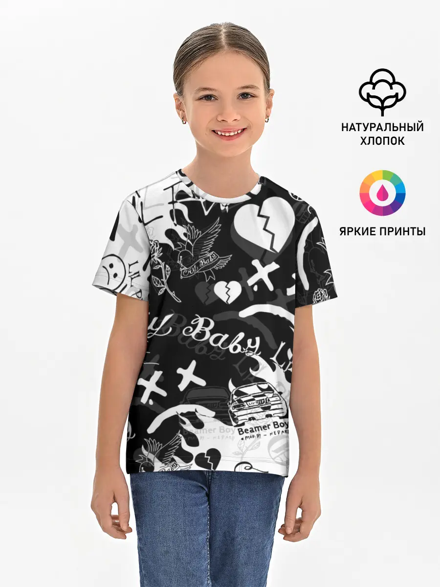 Детская базовая футболка / LIL PEEP