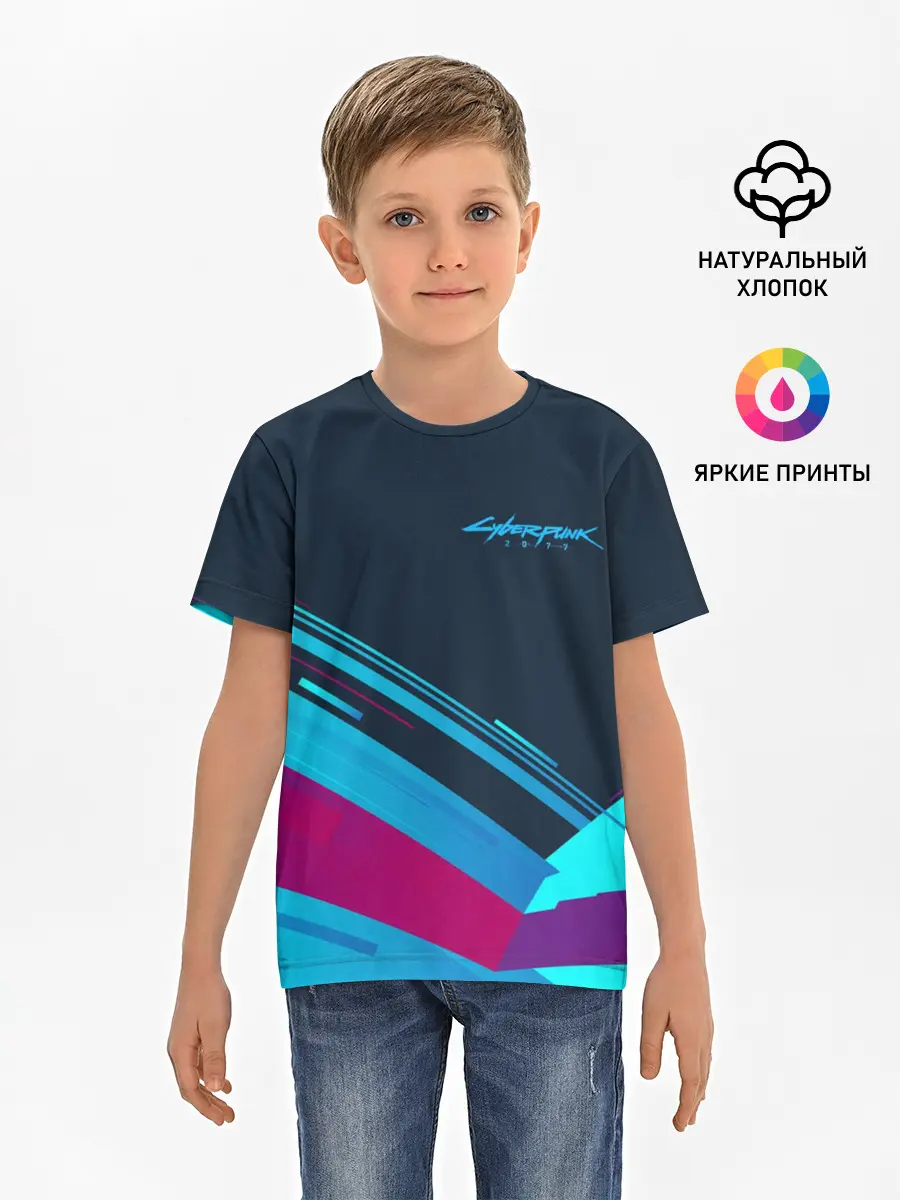 Детская базовая футболка / CYBERPUNK 2077