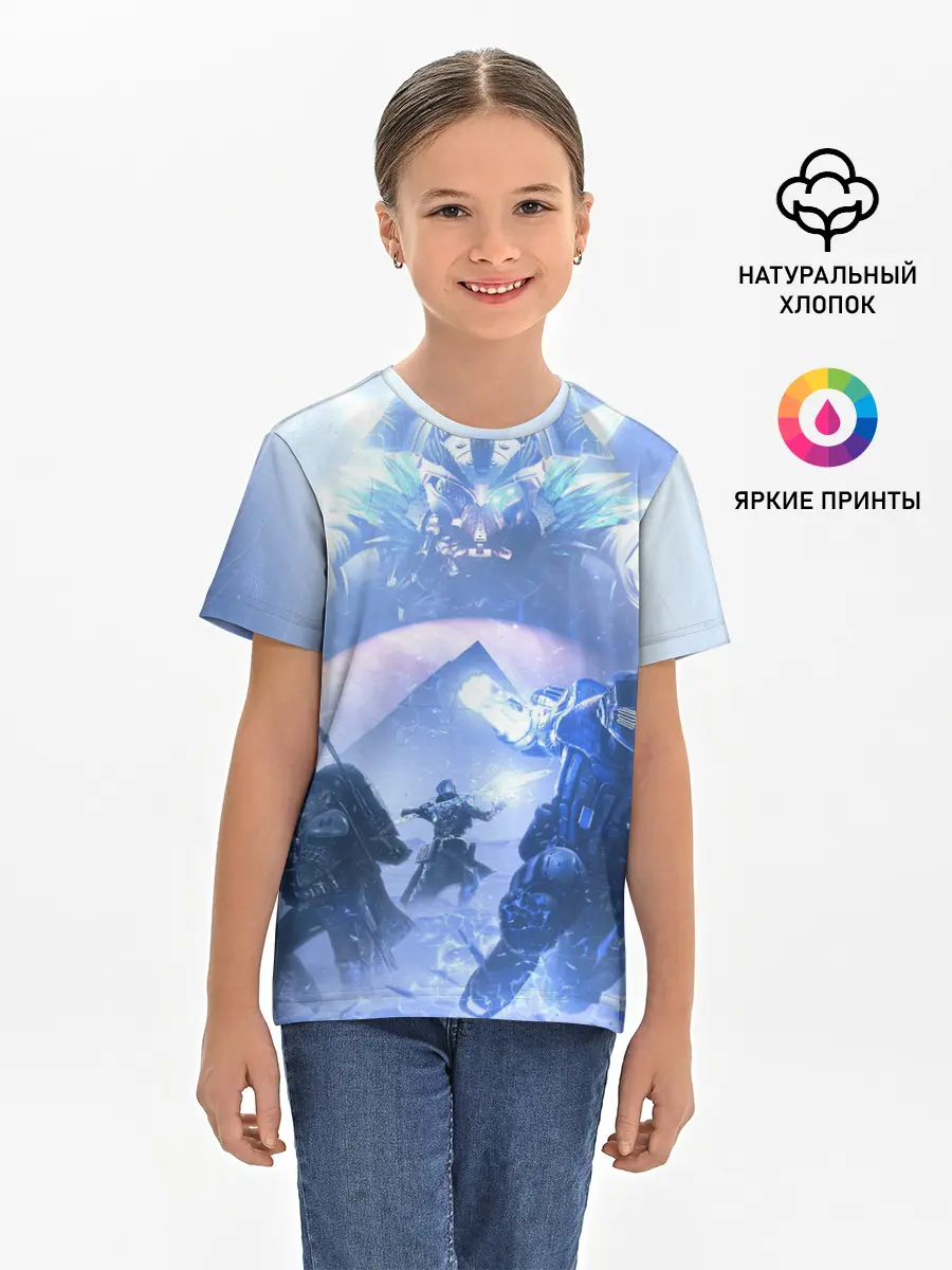 Детская базовая футболка / DESTINY 2 ЛЕДЯНОЙ МАРС / СТРАЖИ