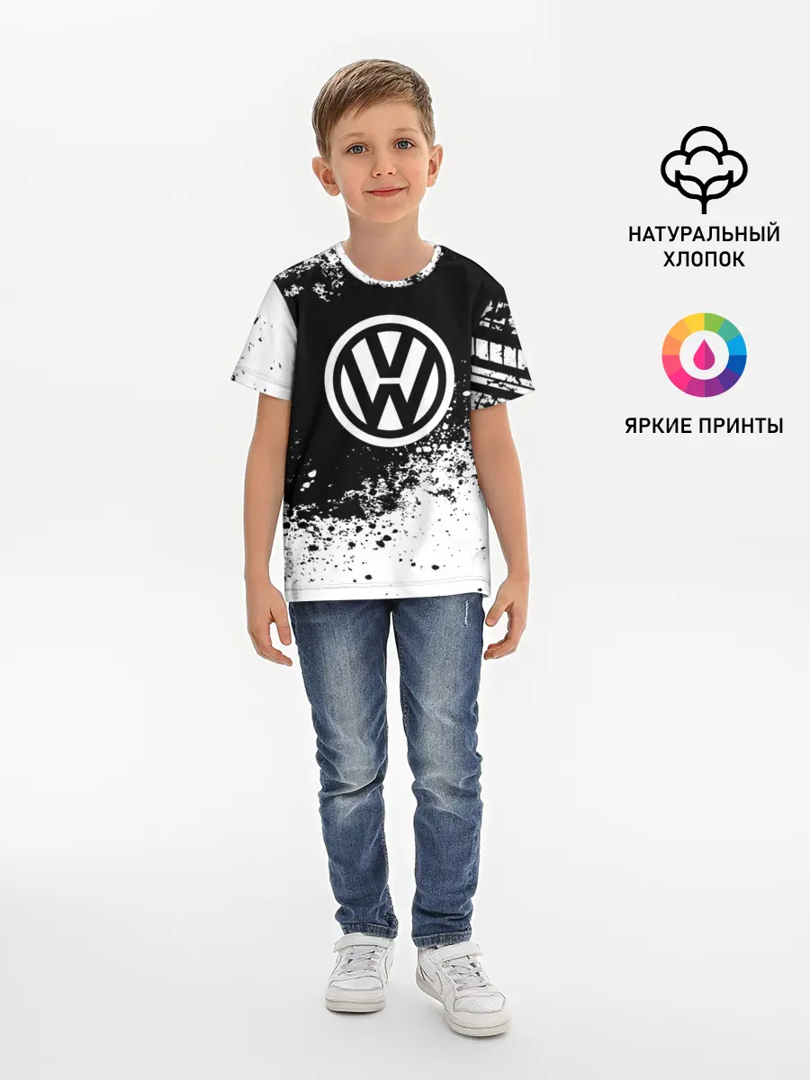 Детская базовая футболка / Volkswagen abstract sport