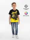 Детская базовая футболка / Хамон желтый дым