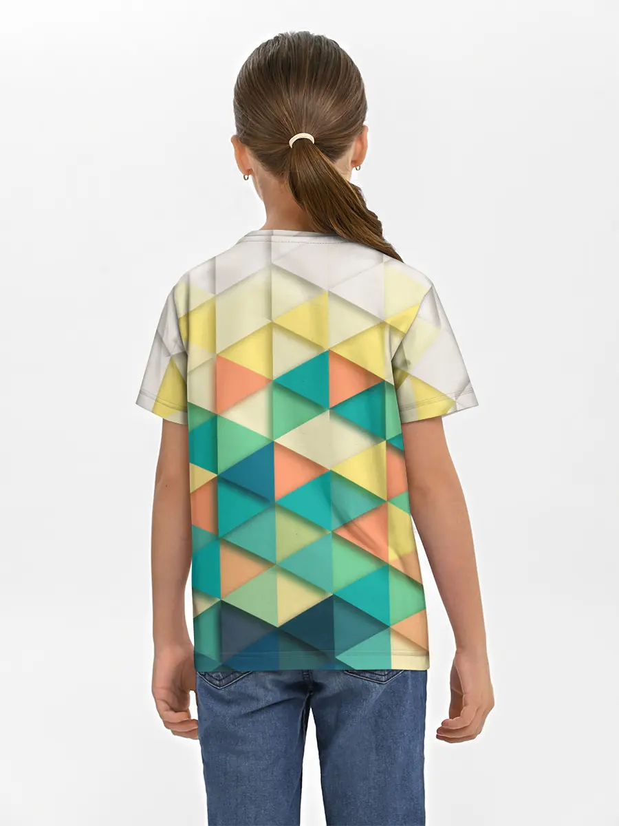 Детская базовая футболка / Ромбики