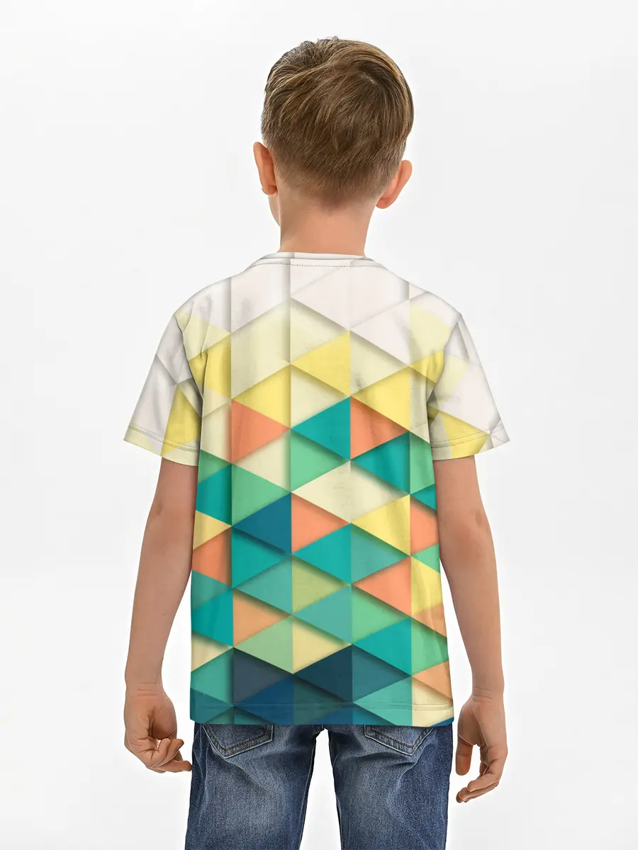 Детская базовая футболка / Ромбики