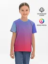 Детская базовая футболка / ЯРКИЙ ГРДИЕНТ
