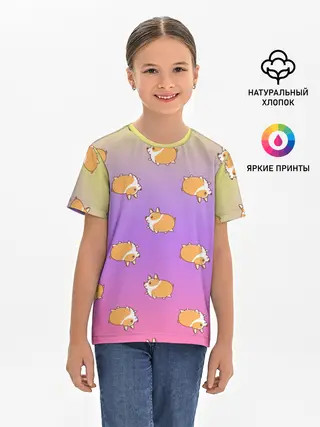 Детская базовая футболка / Корги