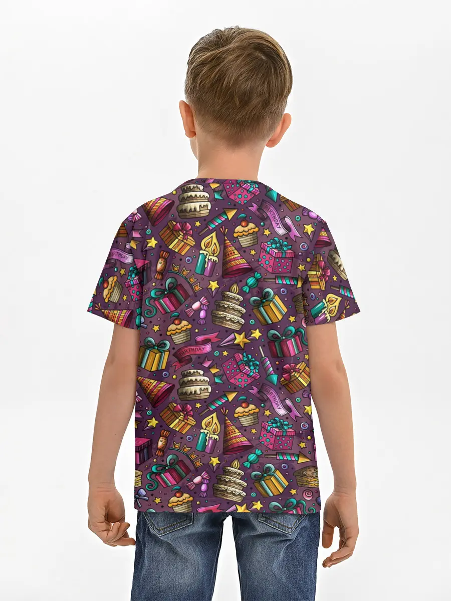 Детская базовая футболка / День Рождения