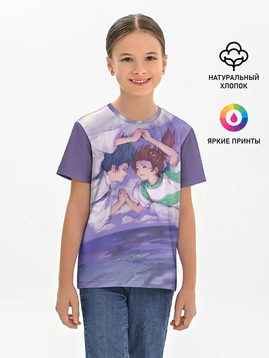 Детская базовая футболка / Хаку и Тихиро _2
