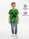 Детская базовая футболка / ЗИМНИЙ MINECRAFT