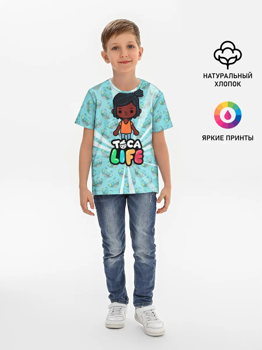 Детская базовая футболка / Toca Life World