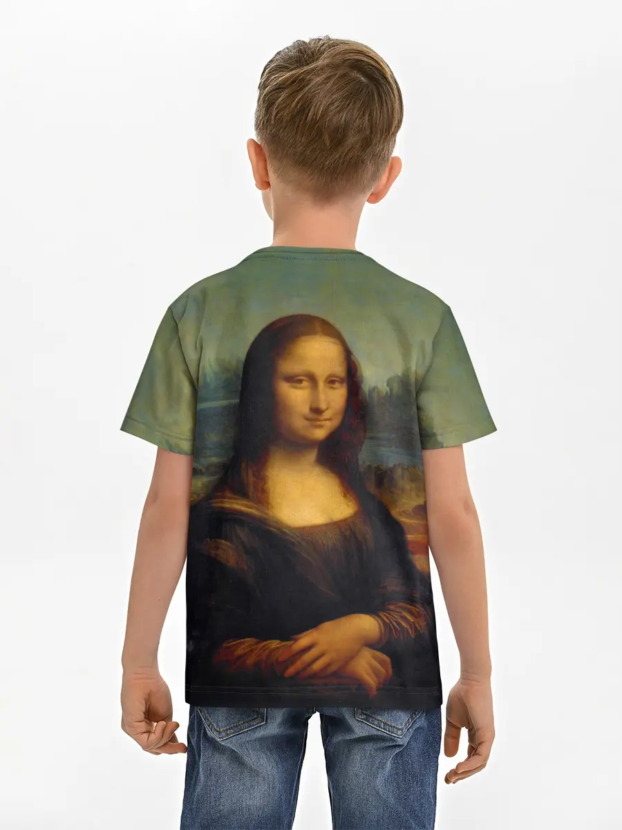 Детская базовая футболка / Леонардо да Винчи - Мона Лиза