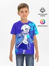 Детская базовая футболка / UNDERTALE SANS BLUE