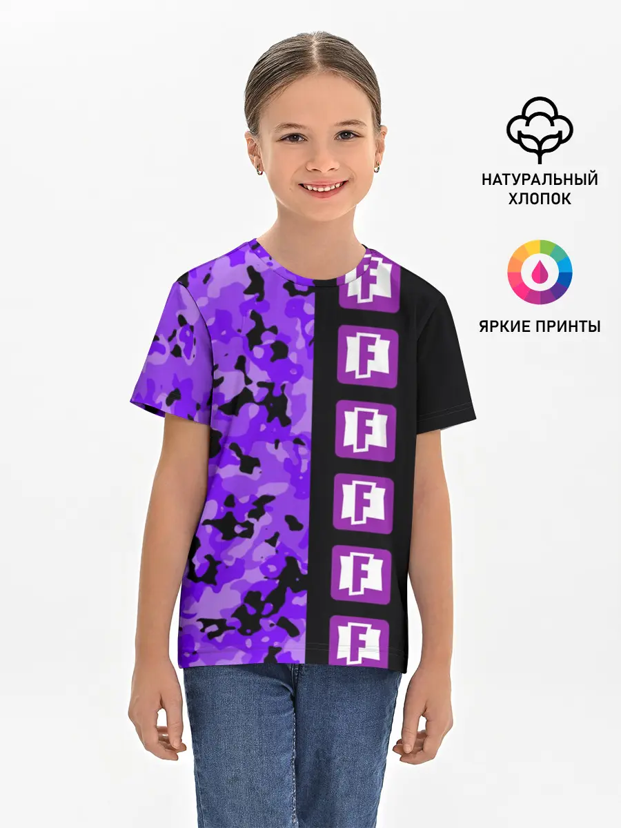 Детская базовая футболка / Fortnite