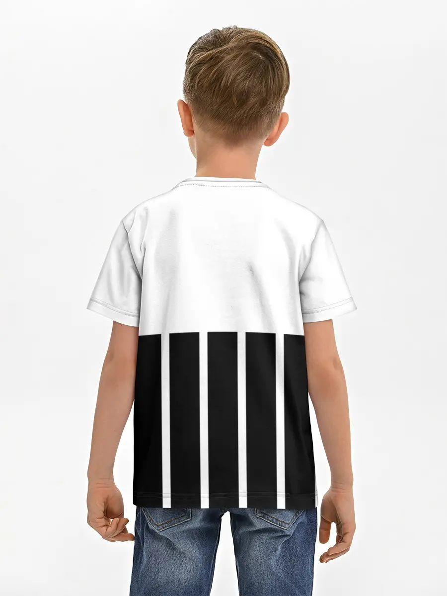 Детская базовая футболка / Juventus | Tee Black and White