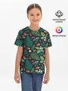 Детская базовая футболка / Forest leaves